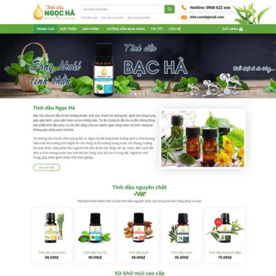 Thiết kế web thực phẩm chức năng 22