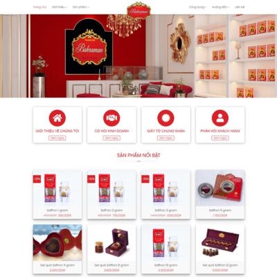 Thiết kế web thực phẩm 24