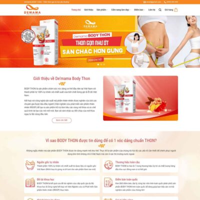 Thiết kế web thực phẩm chức năng 09