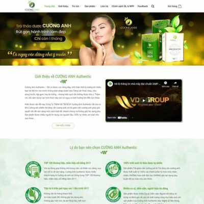 Thiết kế web thực phẩm chức năng 05
