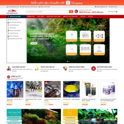 Thiết kế web thủy sinh, cá cảnh