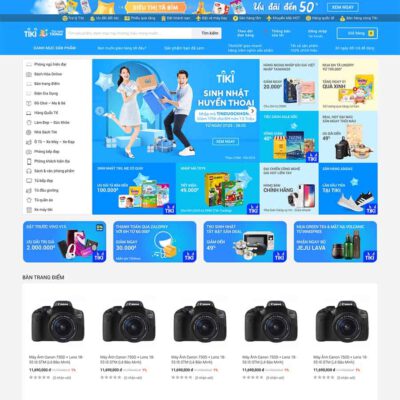 Thiết kế web bán hàng giống tiki