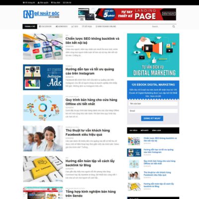 Thiết kế web tin tức 06