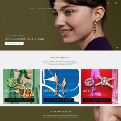 Thiết kế web bán trang sức 02