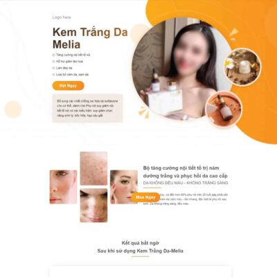 Thiết kế web Landing page kem trị nám