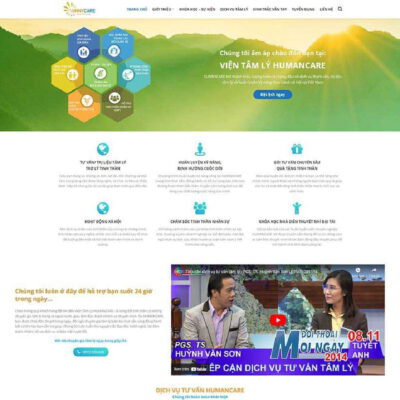 Thiết kế web dịch vụ tư vấn tâm lý
