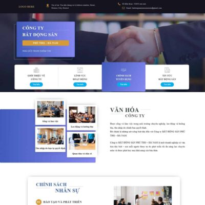 Thiết kế web Landing page tuyển dụng