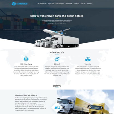 Thiết kế web công ty vận chuyển 02
