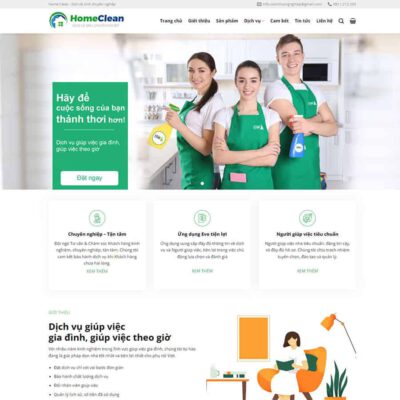 Thiết kế web dịch vụ vệ sinh, dọn dẹp nhà cửa 03
