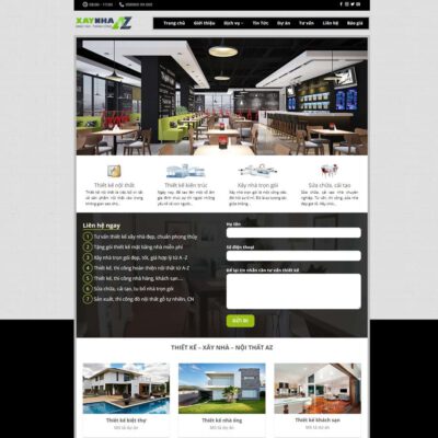 Thiết kế web công ty kiến trúc, xây dựng