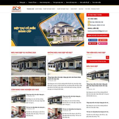 Thiết kế web kiến trúc, xây dựng 03