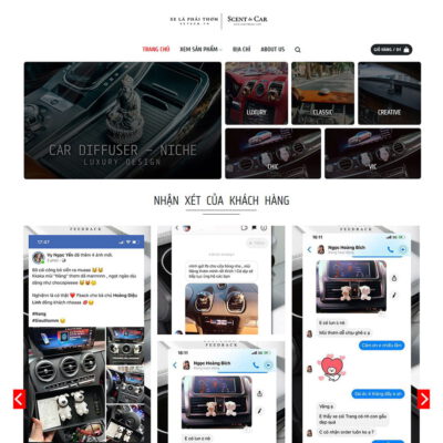 Thiết kế web nước hoa cho xe hơi