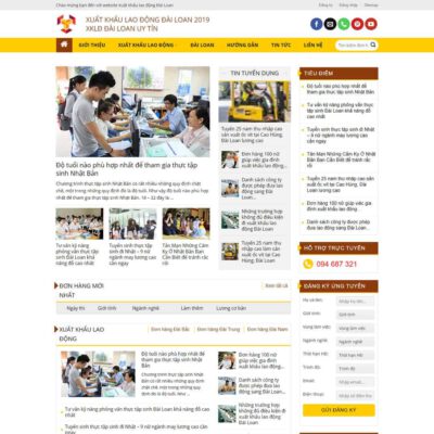 Thiết kế web công ty xuất khẩu lao động 04