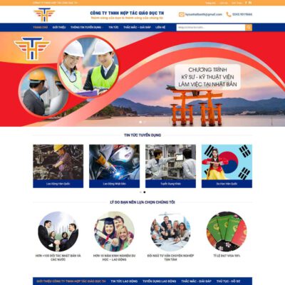 Thiết kế web công ty xuất khẩu lao động 05