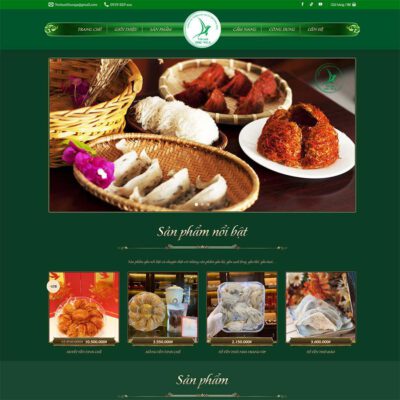 Thiết kế web yến sào 02