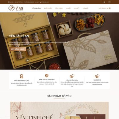 Thiết kế web yến sào 03
