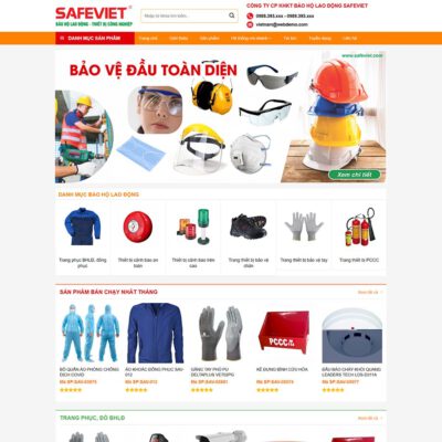 Thiết kế web bán đồ bảo hộ lao động