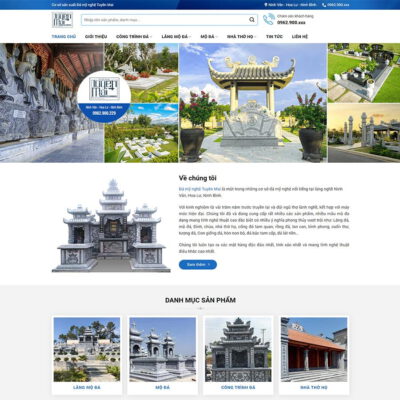 Thiết kế web cơ sở đá mỹ nghệ