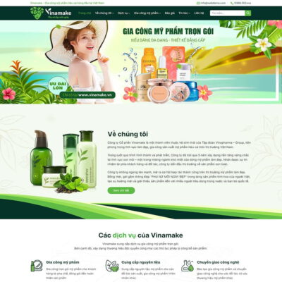 Thiết kế web gia công mỹ phẩm 02