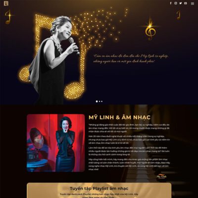 Thiết kế web giới thiệu ca sĩ