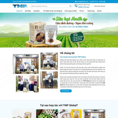 Thiết kế web thực phẩm sạch 02
