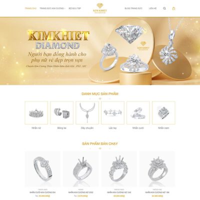 Thiết kế web bán trang sức 03