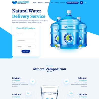 Thiết kế web công ty nước tinh khiết đóng chai