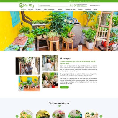 Thiết kế web bán cây xanh, tiểu cảnh 03