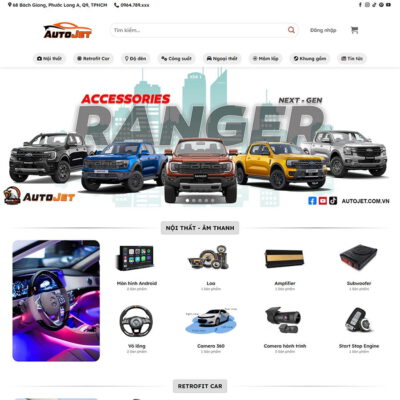 Thiết kế web đồ chơi xe hơi 03