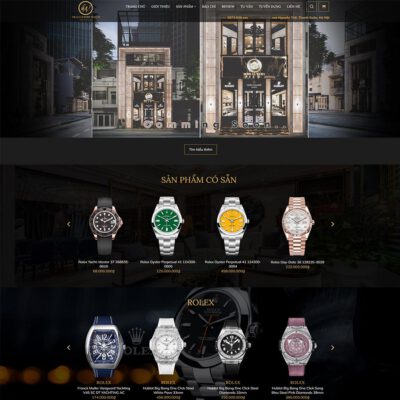 Thiết kế web bán đồng hồ cao cấp 03