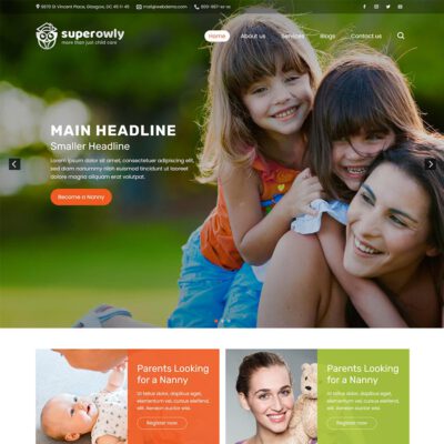 Thiết kế web dịch vụ bảo mẫu