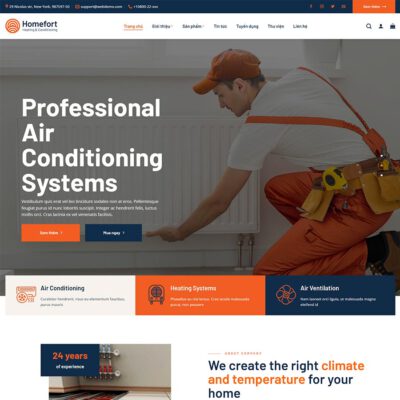 Thiết kế web công ty dịch vụ điện nước