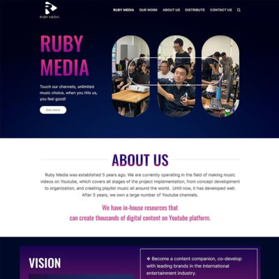 Thiết kế web công ty media network