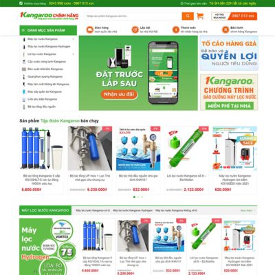 Thiết kế web bán máy lọc nước 02
