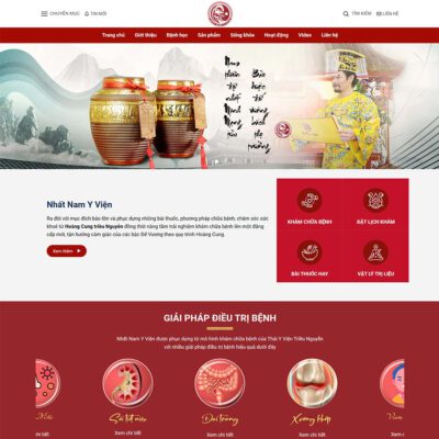Thiết kế web phòng khám y học cổ truyền