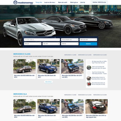 Thiết kế web bán xe ô tô