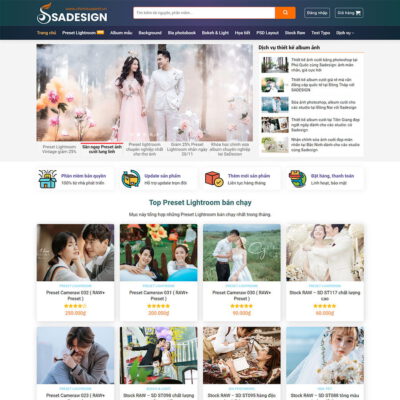 Thiết kế web bán tài nguyên đồ họa
