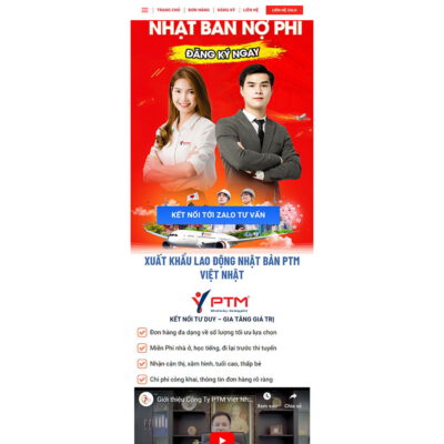 Thiết kế web xuất khẩu lao động 09
