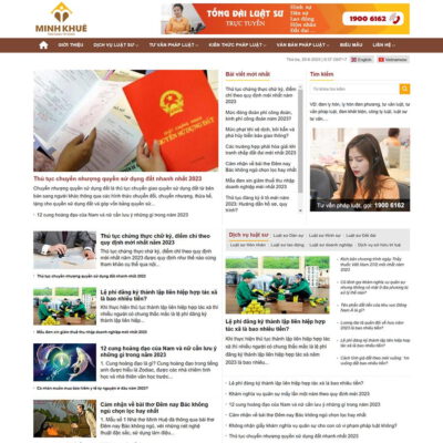 Thiết kế web luật sư 05