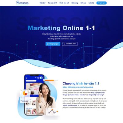 Thiết kế web landing page tư vấn marketing online