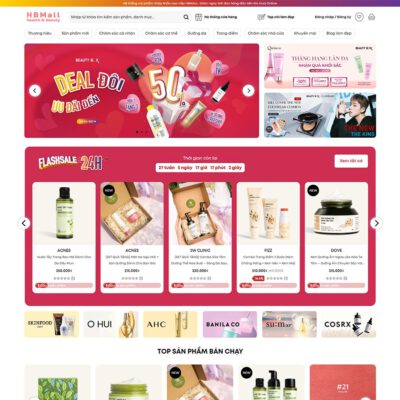 Thiết kế web mỹ phẩm 21