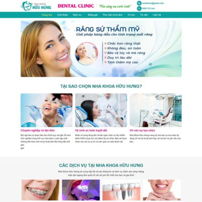 Thiết kế web dịch vụ Nha Khoa 04