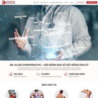 Thiết kế web phòng khám đa khoa 03