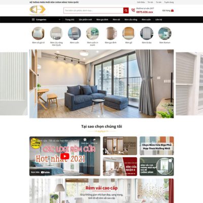 Thiết kế web bán rèm cửa 03