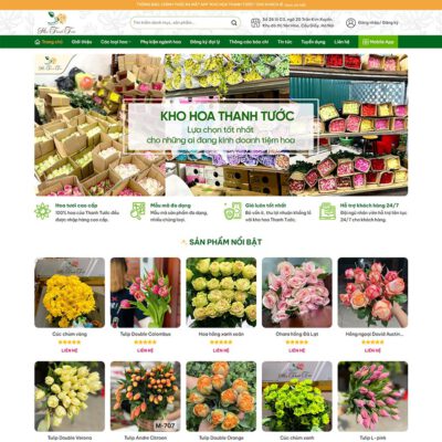 Thiết kế web cửa hàng bán hoa 05