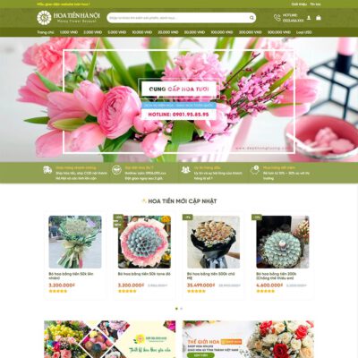 Thiết kế web cửa hàng bán hoa 06
