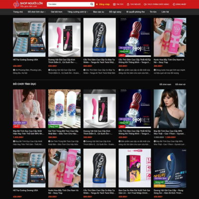 Thiết kế web shop đồ chơi người lớn