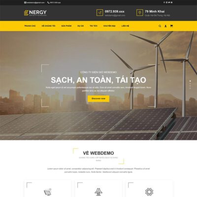 Thiết kế web điện năng lượng mặt trời 03
