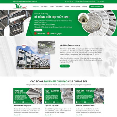 Thiết kế web vật liệu trang trí xây dựng