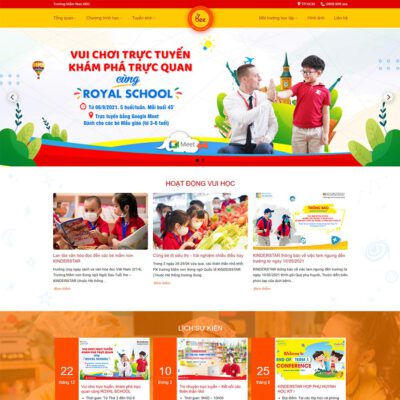 Thiết kế web trường mầm non